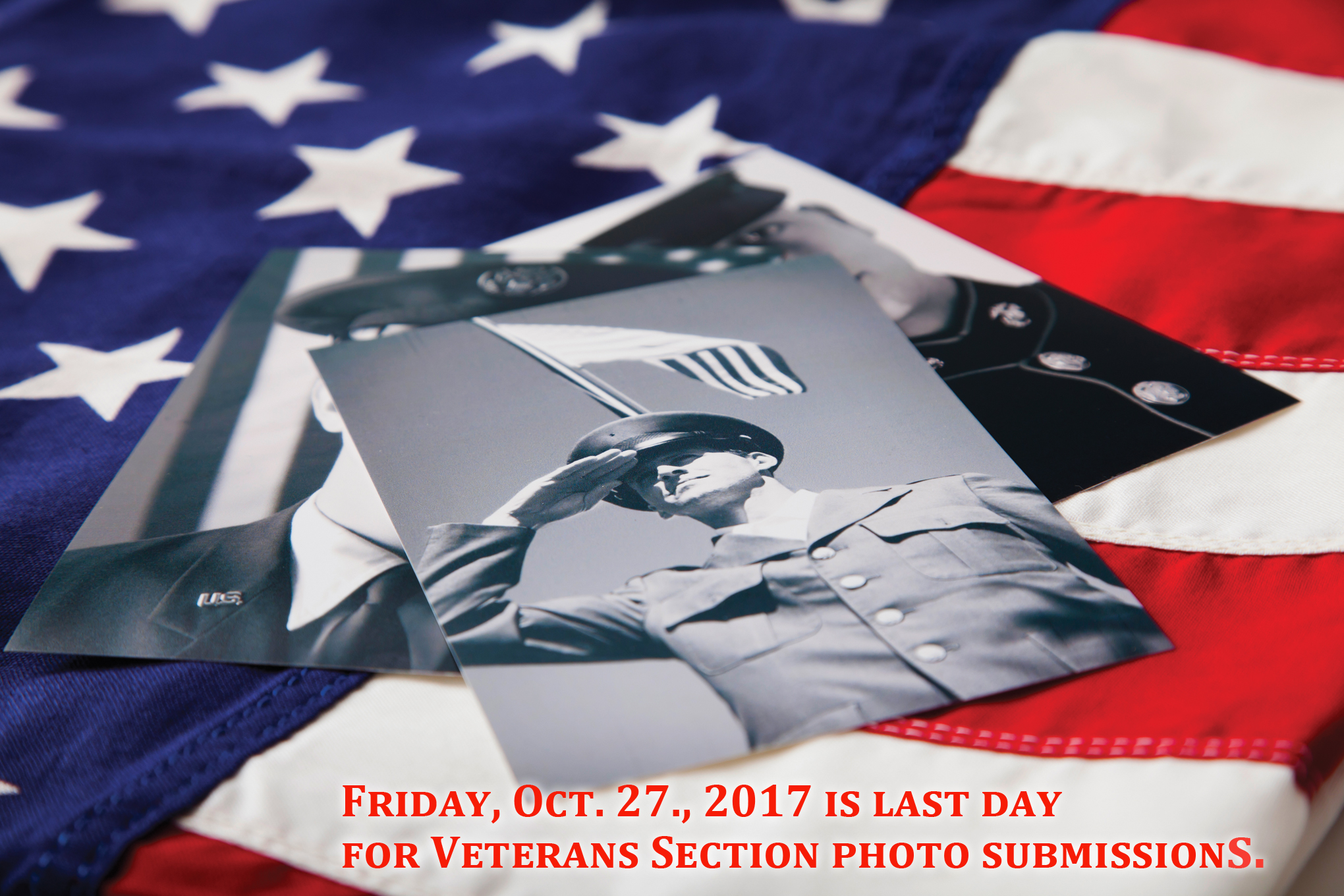 Veteran Section photo submissions due by Friday