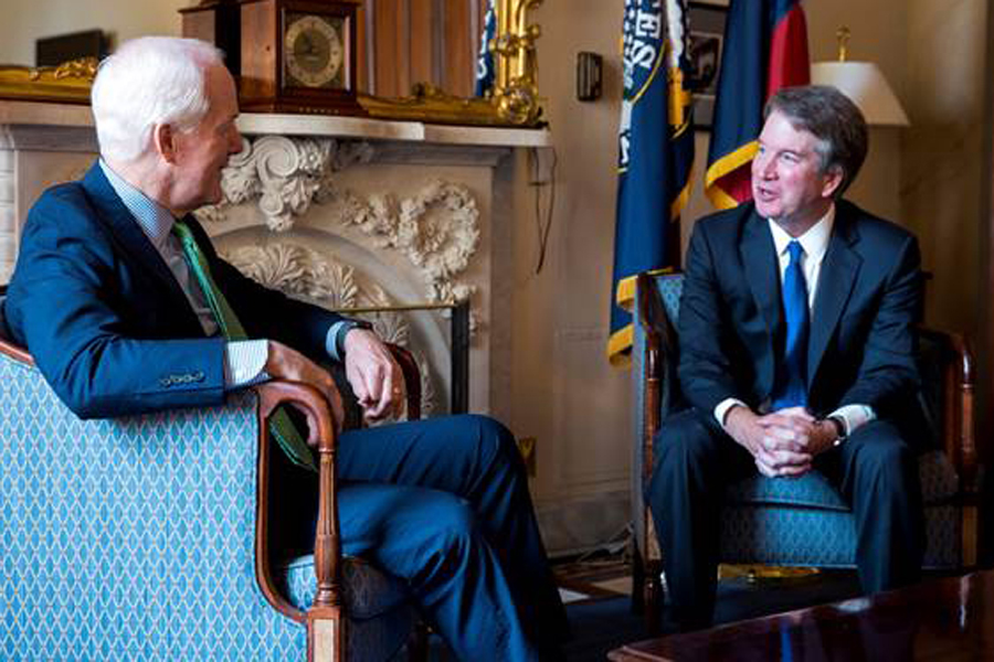 U.S. Senator John Cornyn meets with Judge Brett Kavanaugh