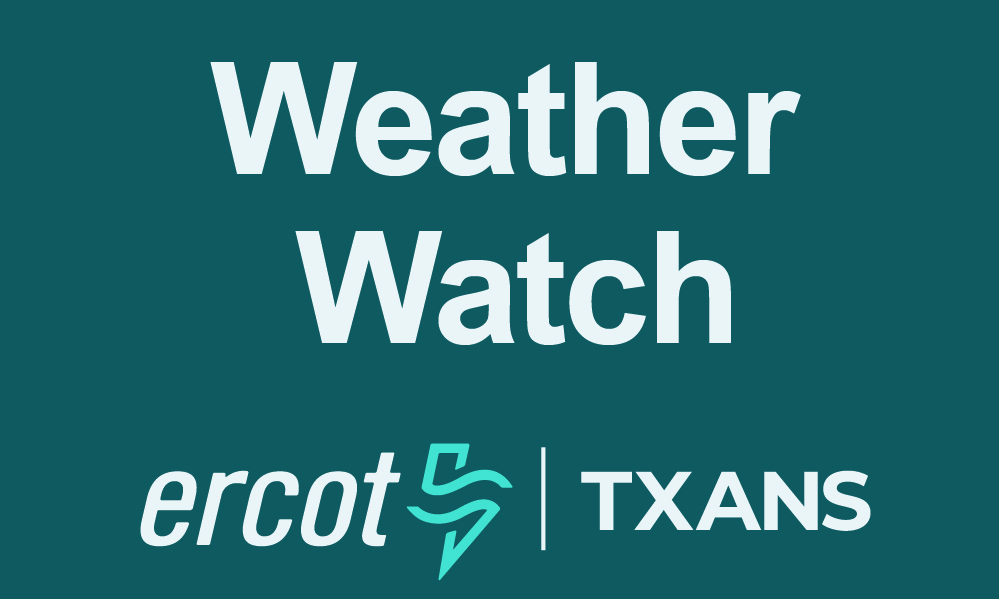 ERCOT issues weather watch