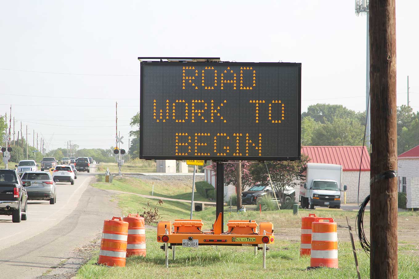 Road work begins on Parker and Ballard