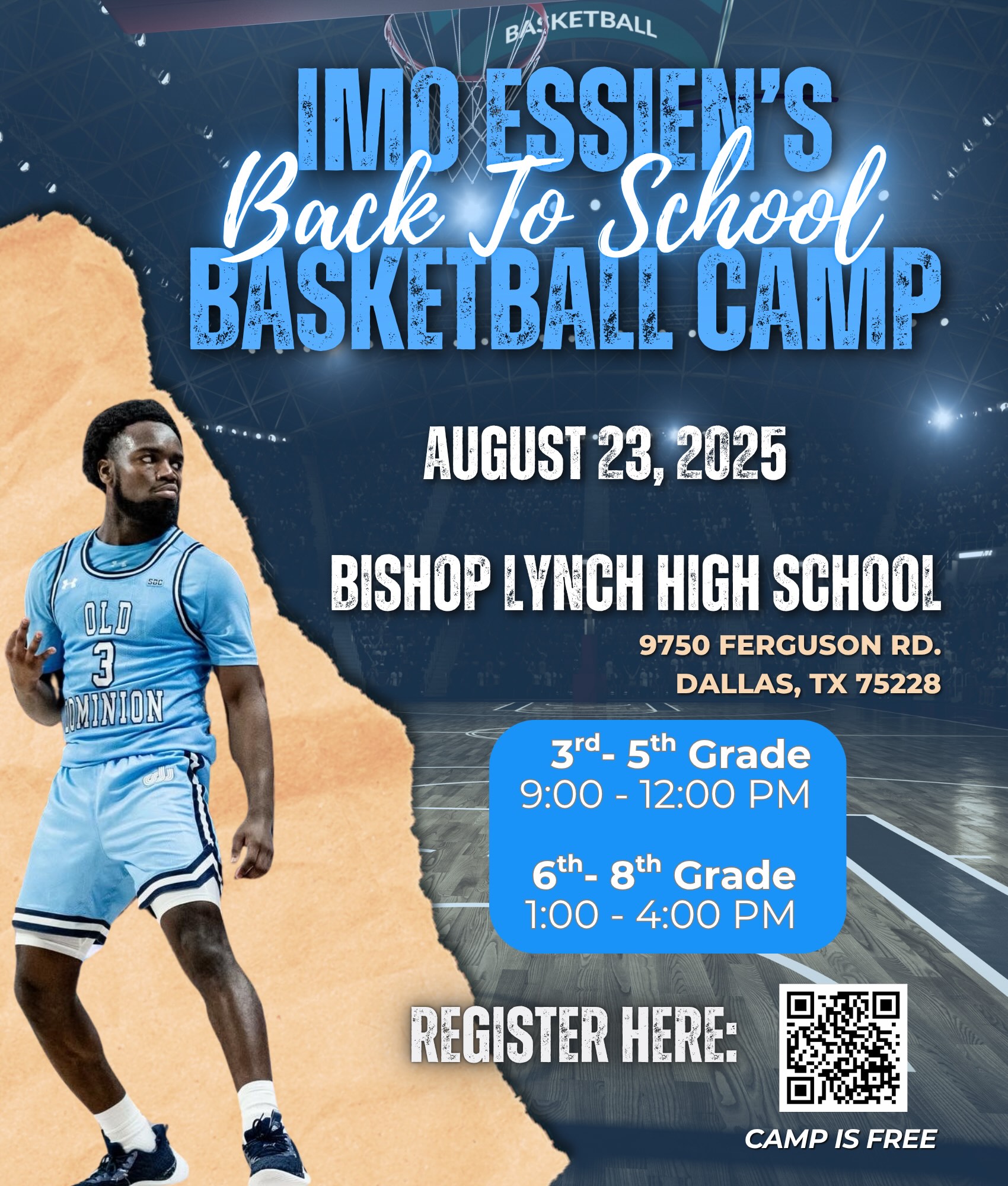 Local basketball player to hold free camp